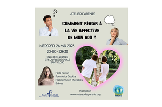 Conférence Comment réagir à la vie affective de mon ado? Réseau des parents