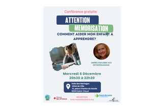 Conférence attention et mémorisation Réseau des parents