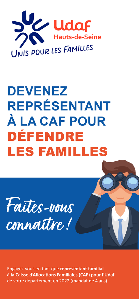 Couverture flyer CAF