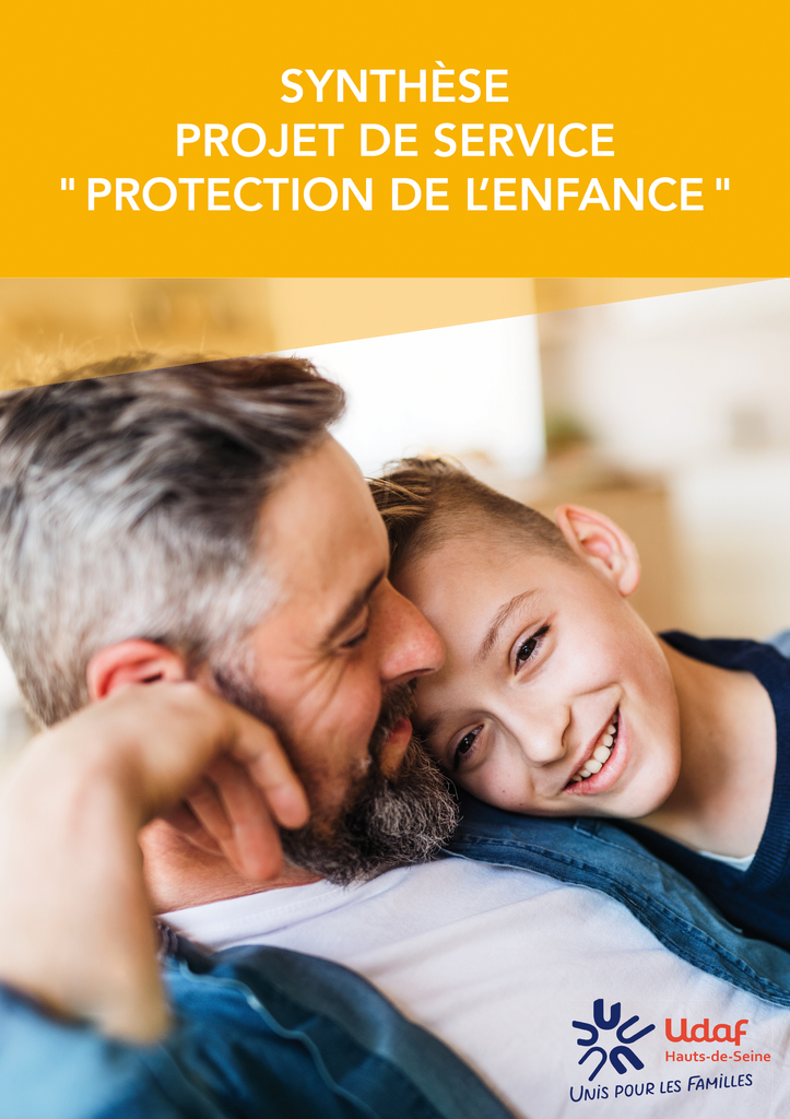 Couverture synthese projet de service protection de lenfance