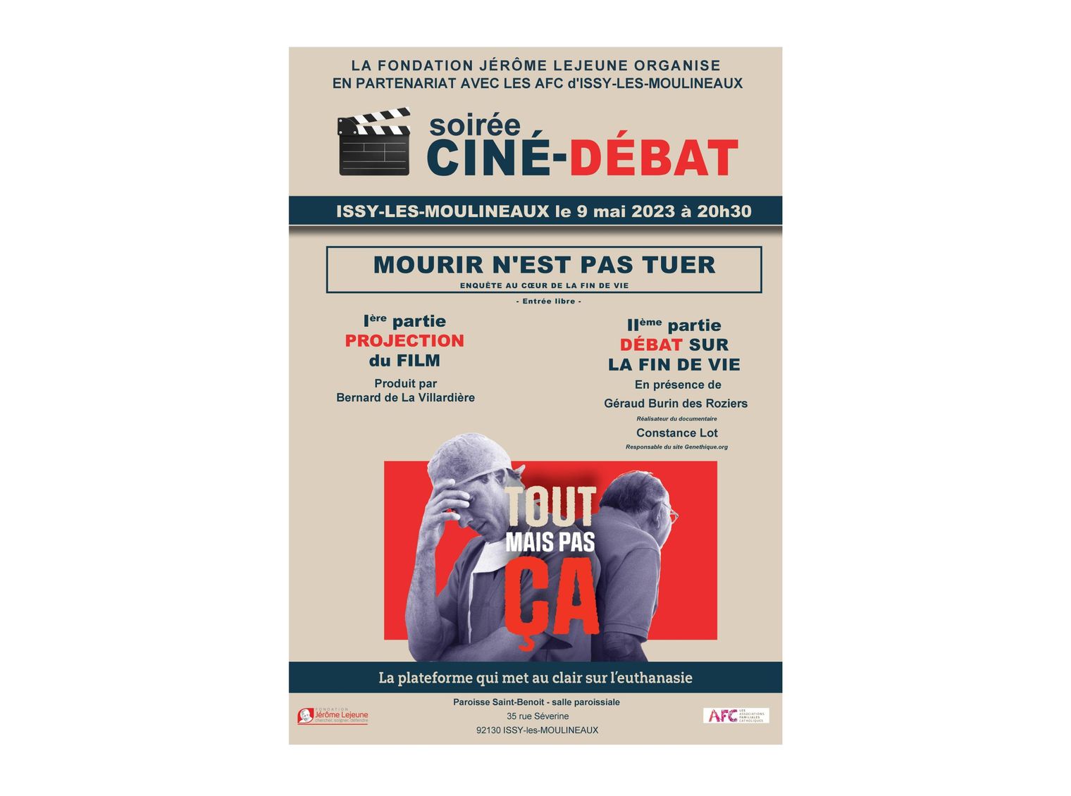 Ciné-débat Fin de vie AFC Issy-les-Moulineaux